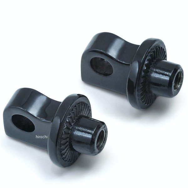 スプライン フットペグアダプター オス型 黒