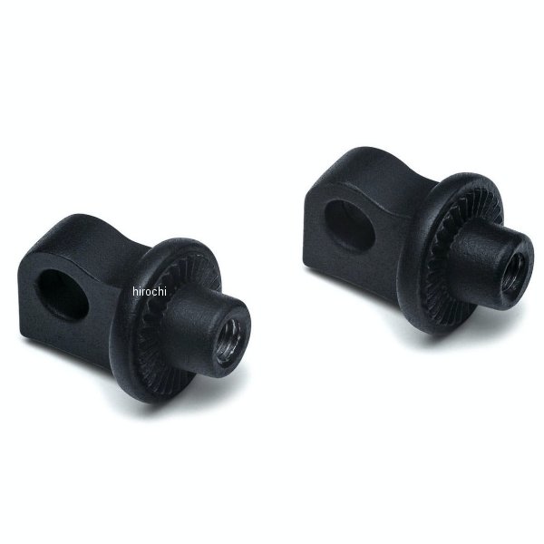 スプラインフットペグアダプター オス型 ハーレー汎用 黒