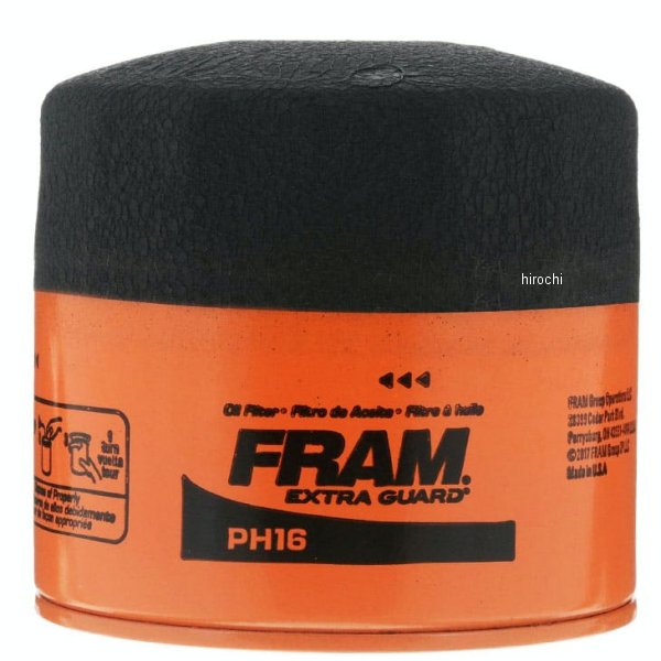 FRAM オイルフィルター PH16 汎用 オレンジ