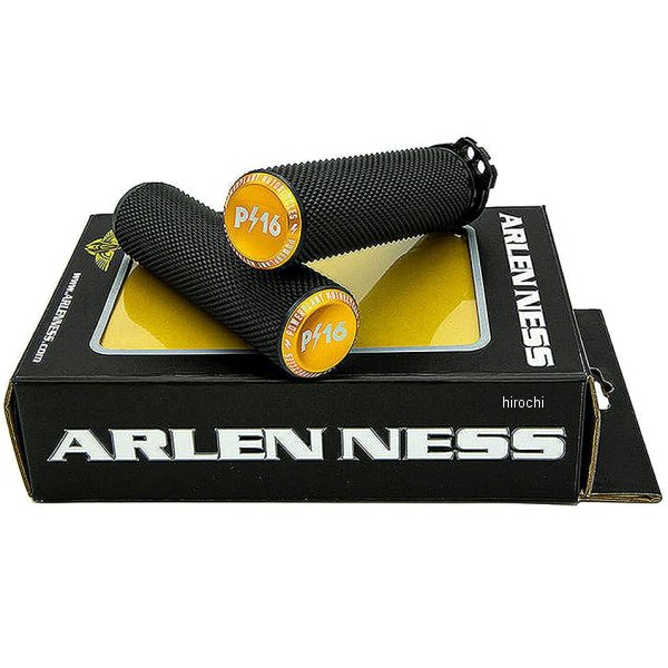 P16Xアレンネス ビレットエンドローレットグリップ ゴールド