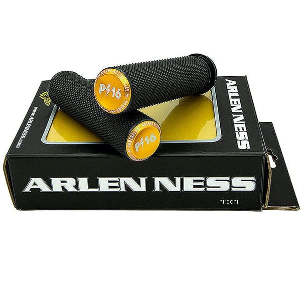 P16Xアレンネス ビレットエンドローレットグリップ TBWゴールド