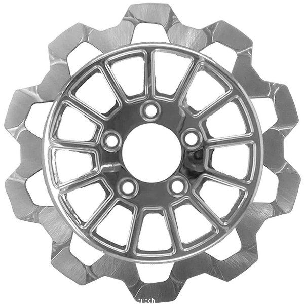 ブレーキローター BOW-TIE/13SPOKE 11.5インチ クローム/クローム 5mm厚 リア