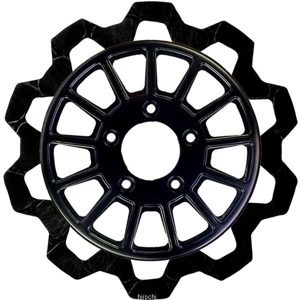 ブレーキローター BOW-TIE/13SPOKE 11.8インチ 黒/黒 5mm厚 フロント