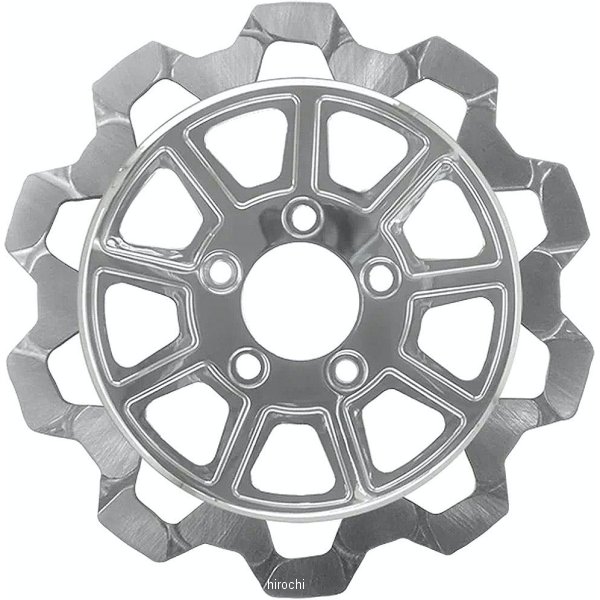 ブレーキローター BOW-TIE/9-SPOKE 11.5インチ クローム 6mm厚 リア