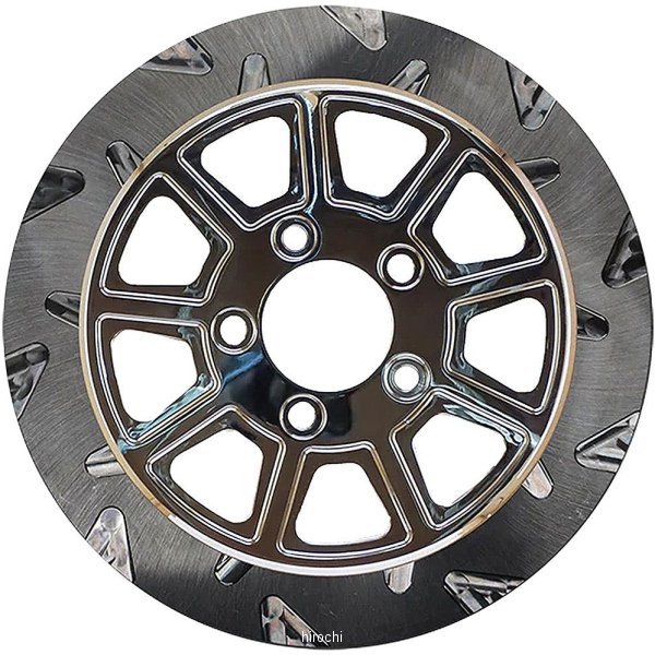 ブレーキローター SMOOTH/9SPOKE 11.5インチ クローム/クローム 5mm厚 フロント
