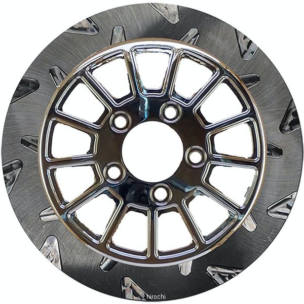 ブレーキローター SMOOTH/13SPOKE 11.8インチ クローム/クローム 7mm厚 リア