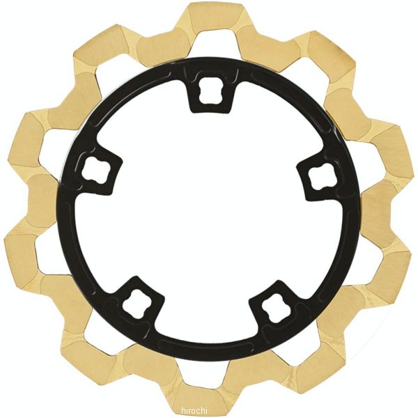 ブレーキローター BOW-TIE/ENFORCER 11.8インチ ゴールド/黒 5mm厚 フロント