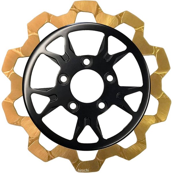 ブレーキローター BOW-TIE/B-52 11.8インチ ゴールド/黒 7mm厚 リア