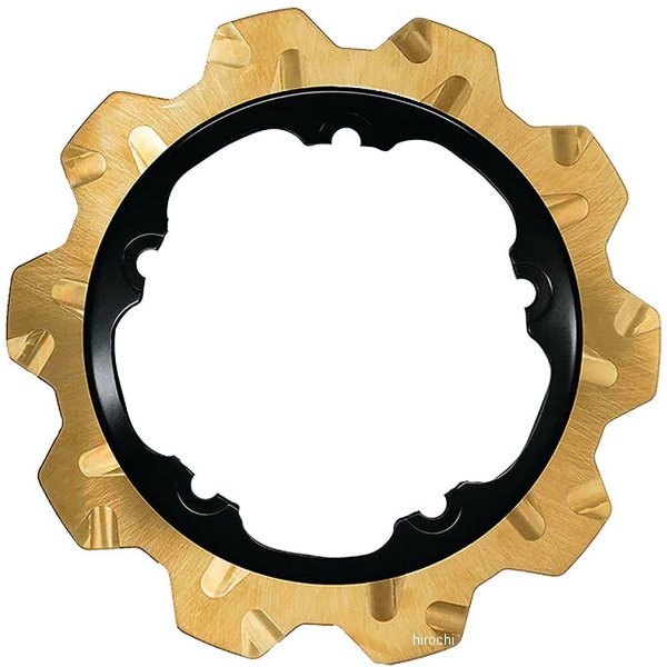 ブレーキローター CROWN/S/BWHEEL 11.8インチ ゴールド/黒 5mm厚 フロント