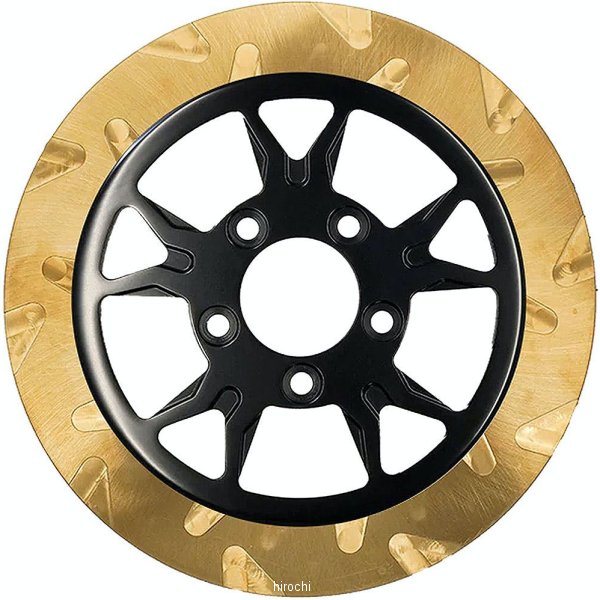 ブレーキローター SMOOTH/B-52 11.8インチ ゴールド/黒 5mm厚 フロント
