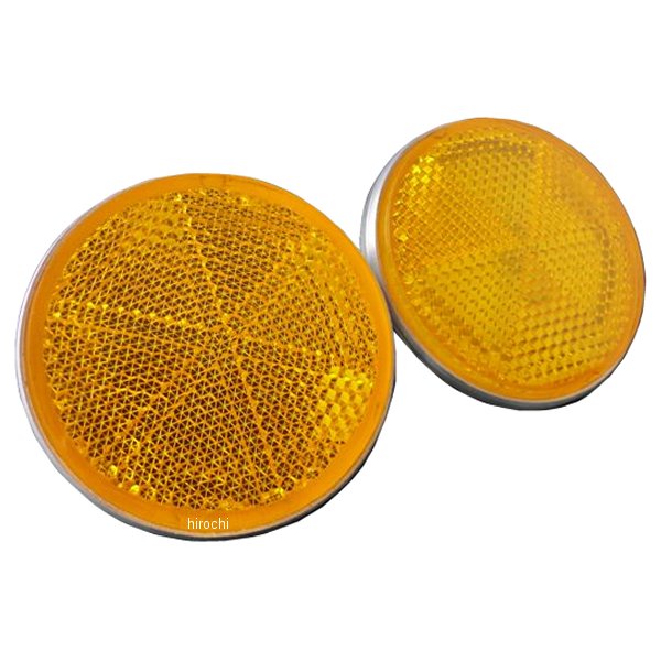 オレンジ反射板 2個セット 直径50mm ネジ山6mm CB400F、CB350F、CB750K2～K6