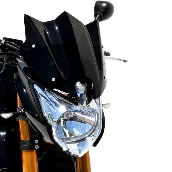 スポーツ スクリーン 24cm 10年-17年 FZ8 ライトブラック