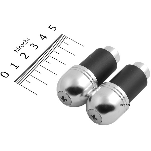 アルミバーエンド φ22.2mm用 シルバー