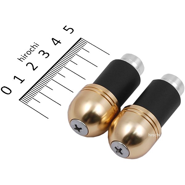 アルミバーエンド φ22.2mm用 シャンパンゴールド