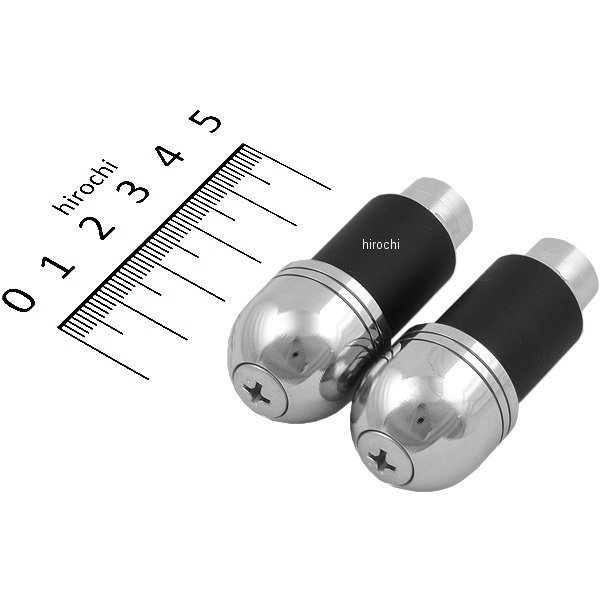 アルミバーエンド φ22.2mm 汎用 クローム
