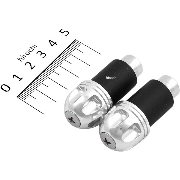 NASAタイプバーエンド φ22.2mm用 シルバー