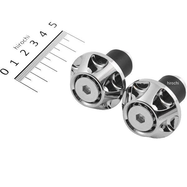 ポッシュ POSH グリップエンドキャップ φ35.5mm クローム