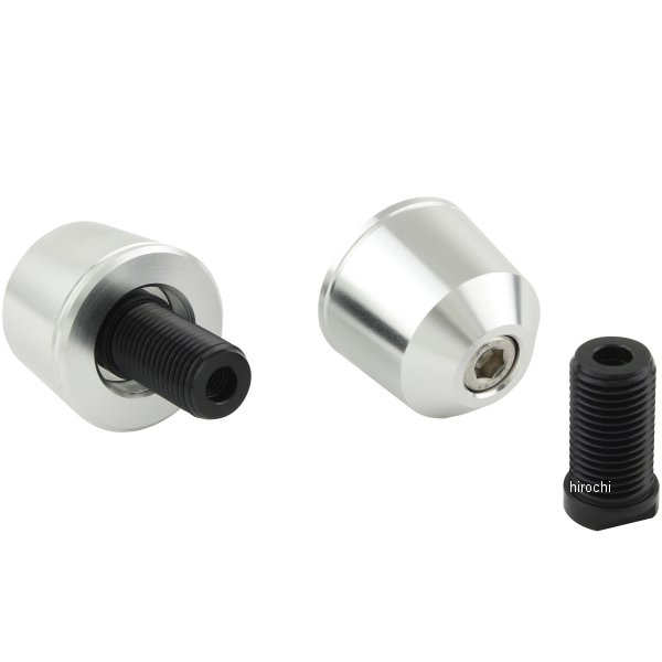 ソリッドバーエンド M12 スズキ用 シルバー