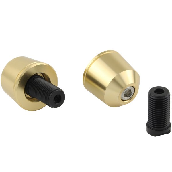 ソリッドバーエンド M12 スズキ用 シャンパンゴールド