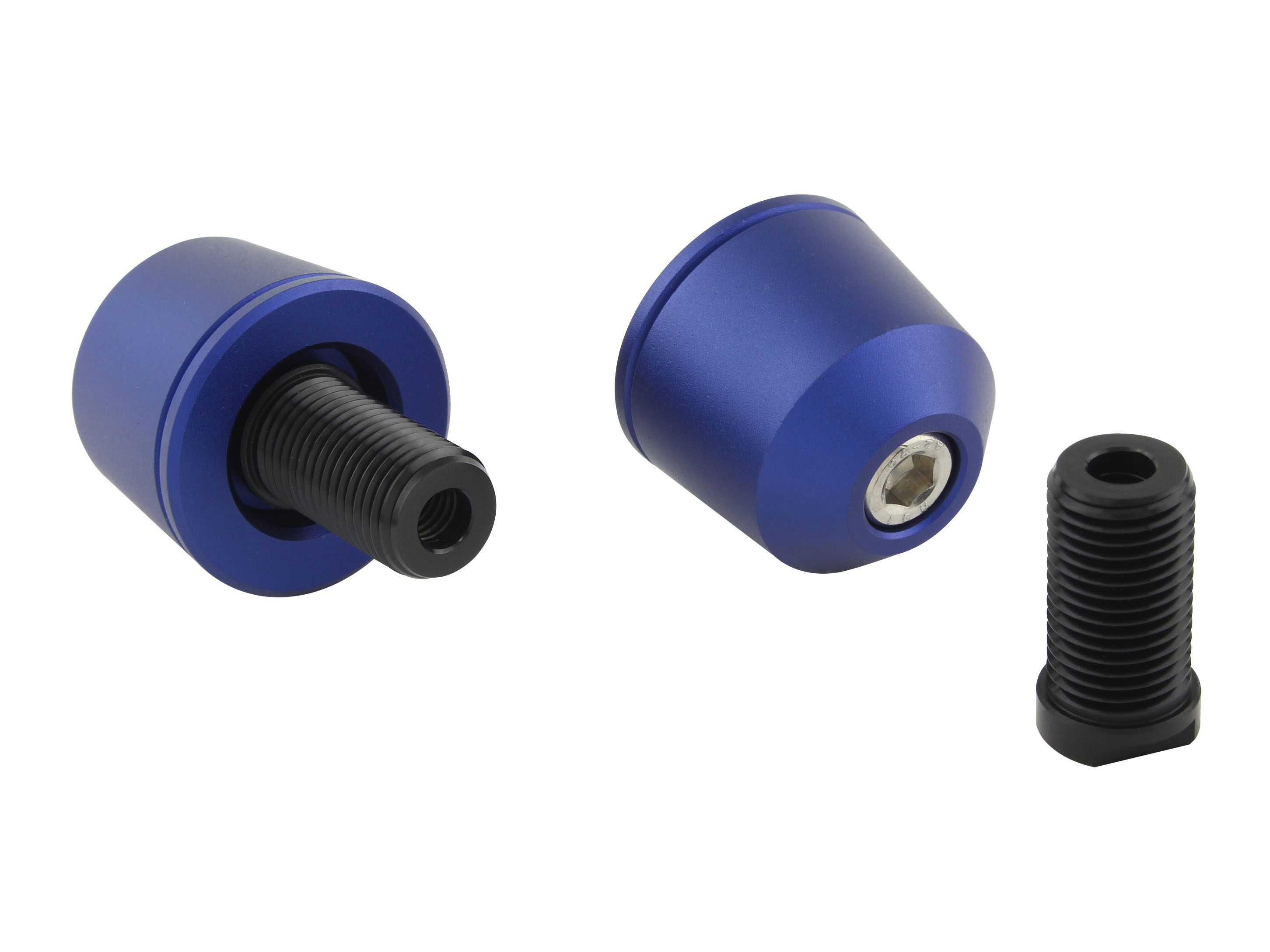 ソリッドバーエンド M12 スズキ用 マットブルー