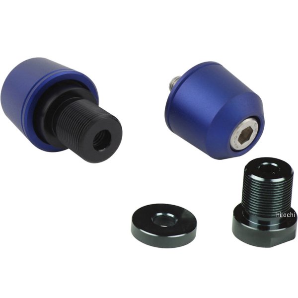 ソリッドバーエンド M17 カワサキ用 マットブルー