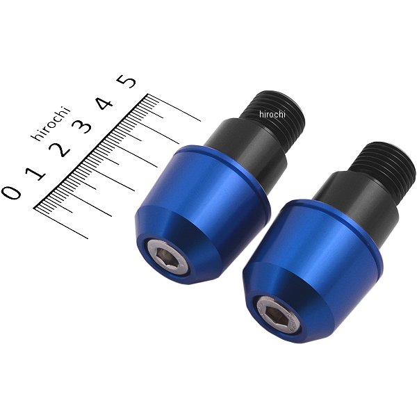 ソリッドバーエンド M16 ヤマハ用 青