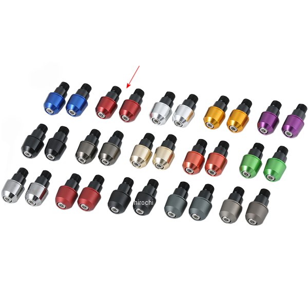 ソリッドバーエンド M16 ヤマハ用 赤