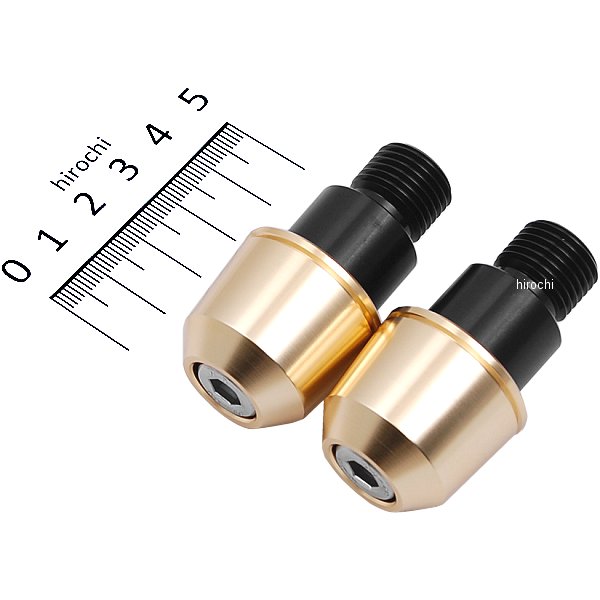 ソリッドバーエンド M16 ヤマハ用 シャンパンゴールド