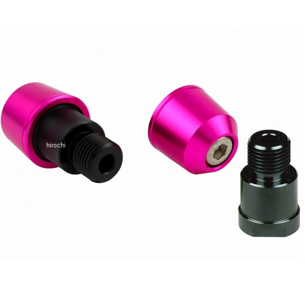 ソリッドバーエンド ヤマハ純正ハンドル用 M16 ピンク
