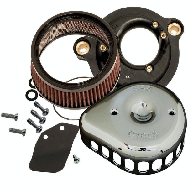 170-0782  ステルスエアクリーナーキット ミニティアドロップ 17-M8 ラバクローム