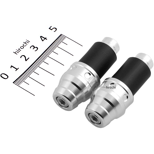 エンボスバーエンドφ22.2mm用 シルバー