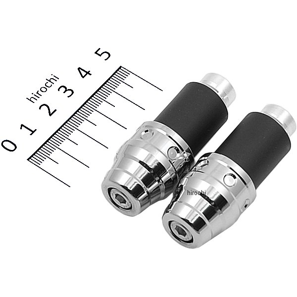 エンボスバーエンドφ22.2mm用 クローム