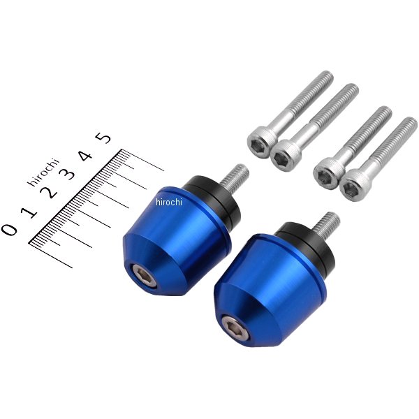 ソリッドバーエンド M6 ホンダ用 青