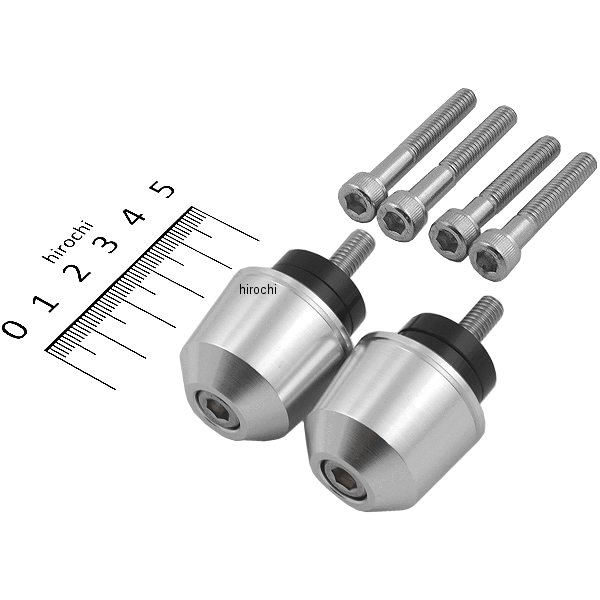 ソリッドバーエンド M6 ホンダ用 シルバー