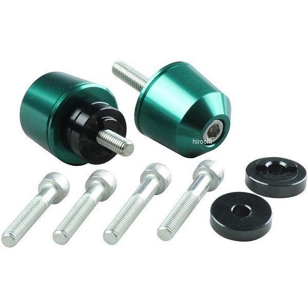 ソリッドバーエンド M6 ホンダ用 ダークグリーン