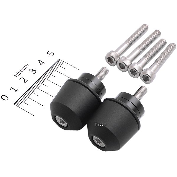 ソリッドバーエンド M6 ホンダ用 マットブラック