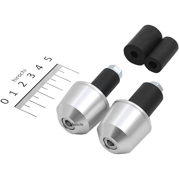 ソリッドバーエンド 汎用 シルバー