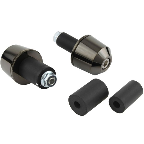 ソリッドバーエンド 汎用 ブラッククローム