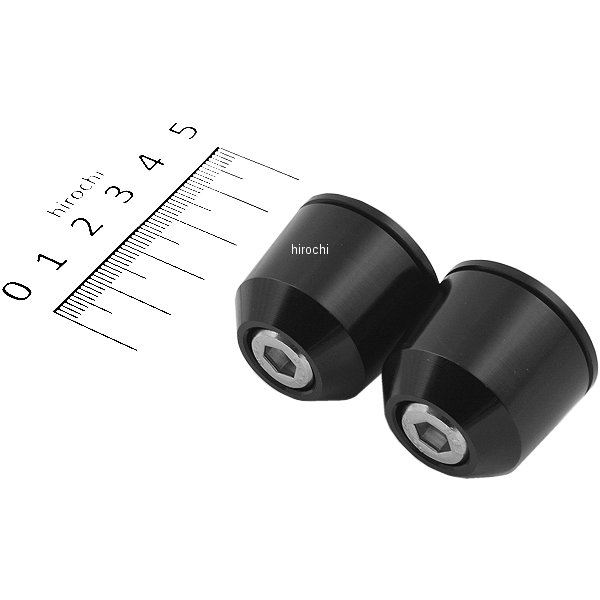 ソリッドバーエンド M8タイプ カワサキ 黒