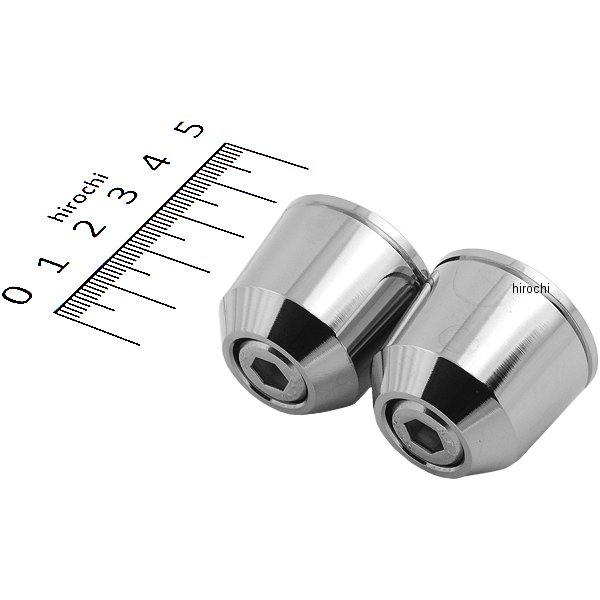 ソリッドバーエンド M8タイプ カワサキ クローム