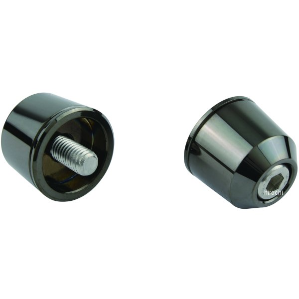 ソリッドバーエンド M8タイプ カワサキ ブラッククローム