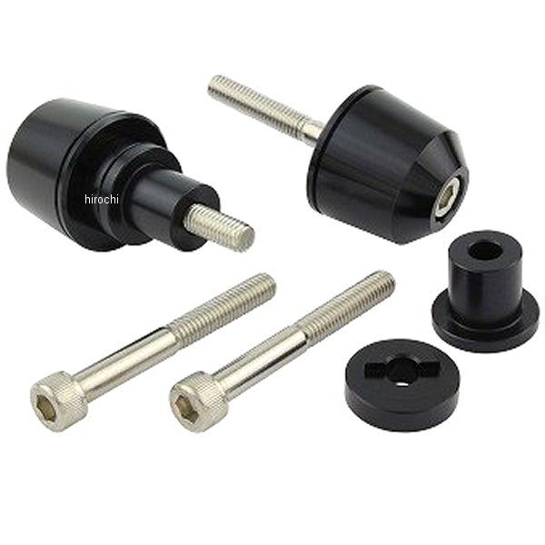 ソリッドバーエンド M6 カワサキ用 黒