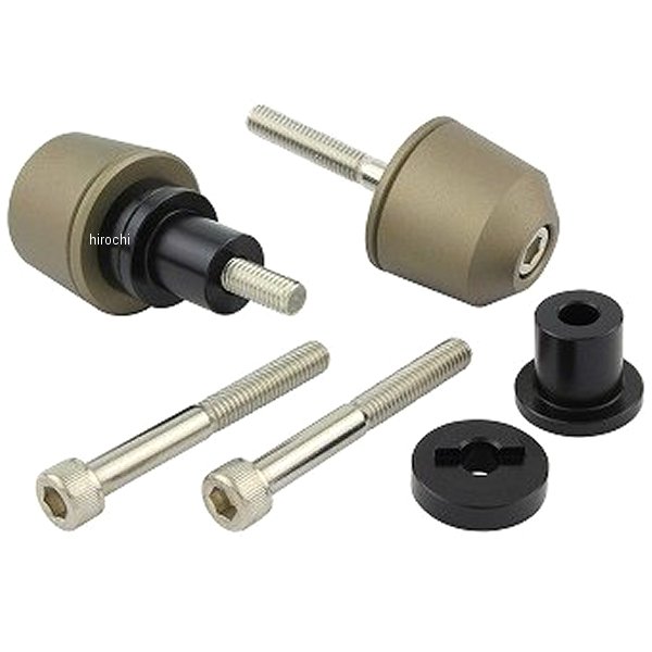 ソリッドバーエンド M6 カワサキ用 マットチタン