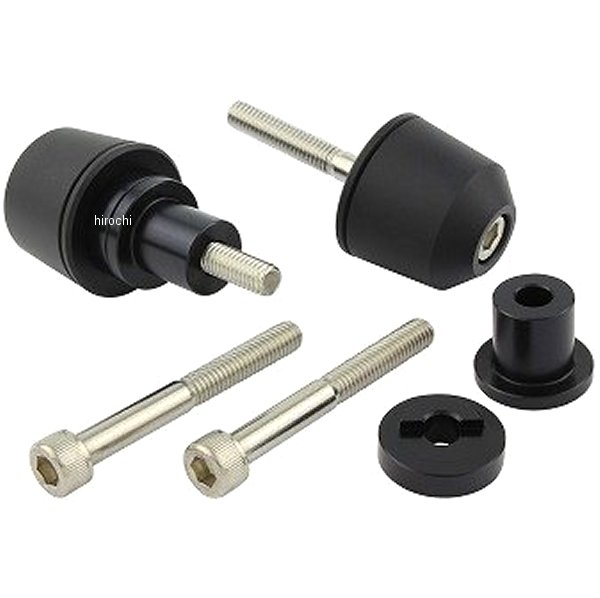 ソリッドバーエンド M6 カワサキ用 マットブラック