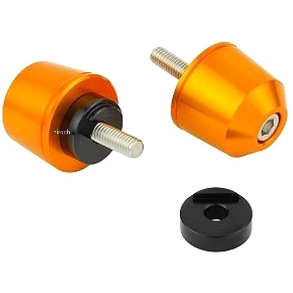 ソリッドバーエンド M6 ヤマハ、KTM用 ゴールド