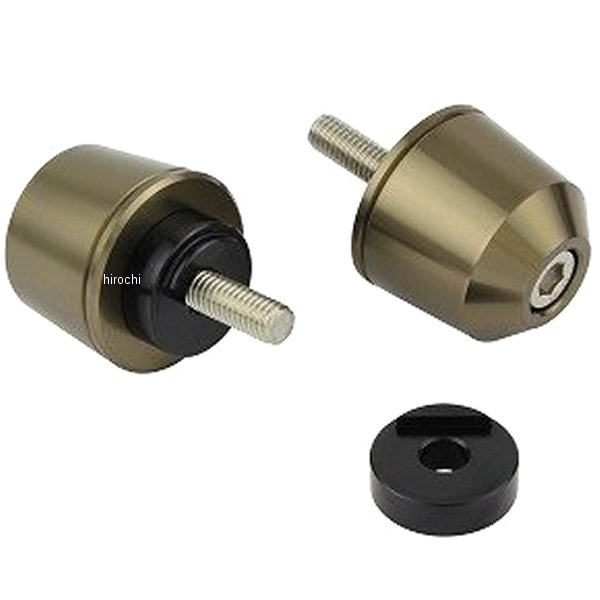 ソリッドバーエンド M6 ヤマハ、KTM用 チタン