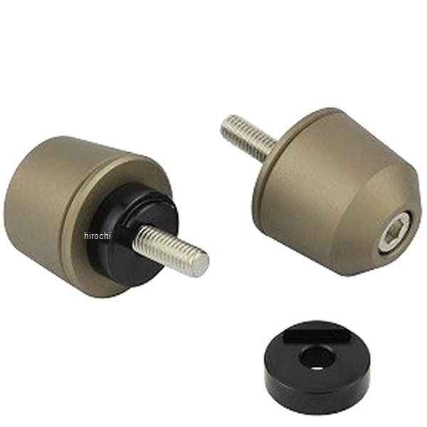 ソリッドバーエンド M6 ヤマハ、KTM用 マットチタン