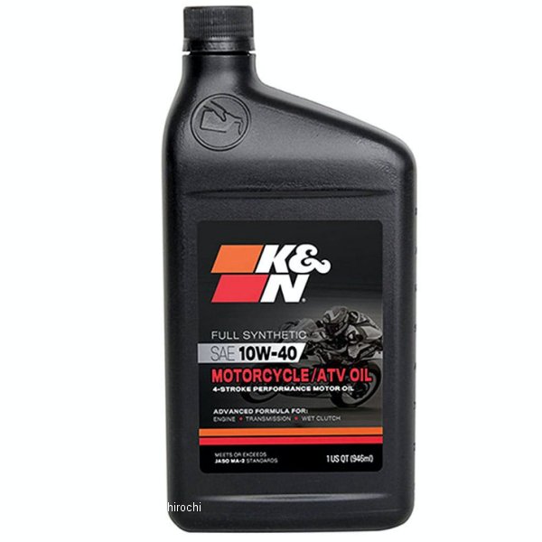 ケーアンドエヌ  SYNTHETIC エンジンオイル 10W-40 全化学合成 1クォート（約946ml）