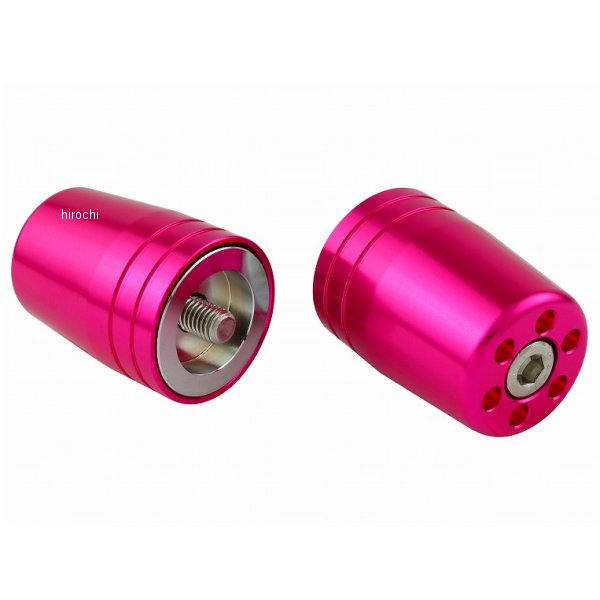 ウルトラヘビーバーエンドタイプ1 カワサキ純正ハンドル用M8 ピンク
