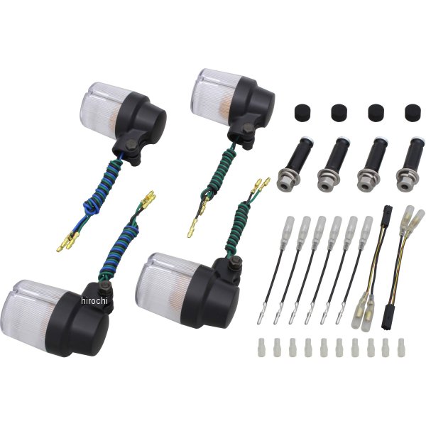 ウインカーセット スーパーバイク 01年-03年 ゼファー750 黒/クリア